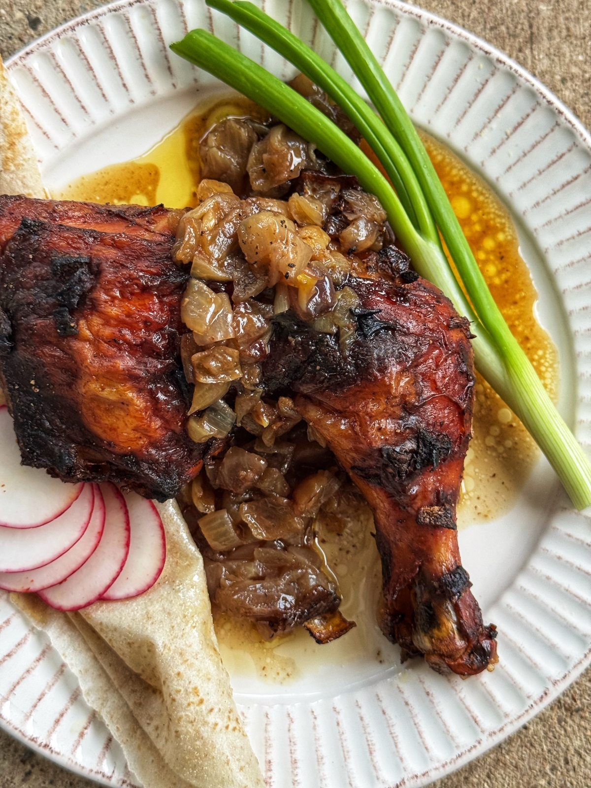 Jaj O Basal (chicken and onion&nbsp;bake)