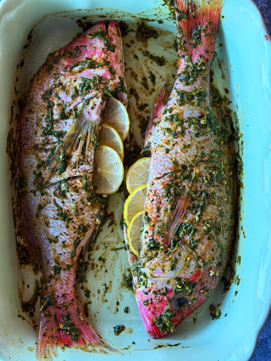 Baked Red SnapperBy&nbsp;Cookwithdena
